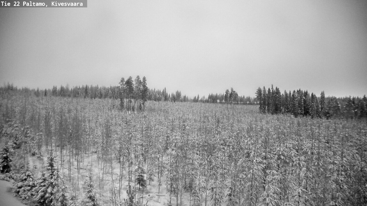 Weather Camera Image Väg 22 Paltamo, Kivesvaara, Paltamo, Kainuu