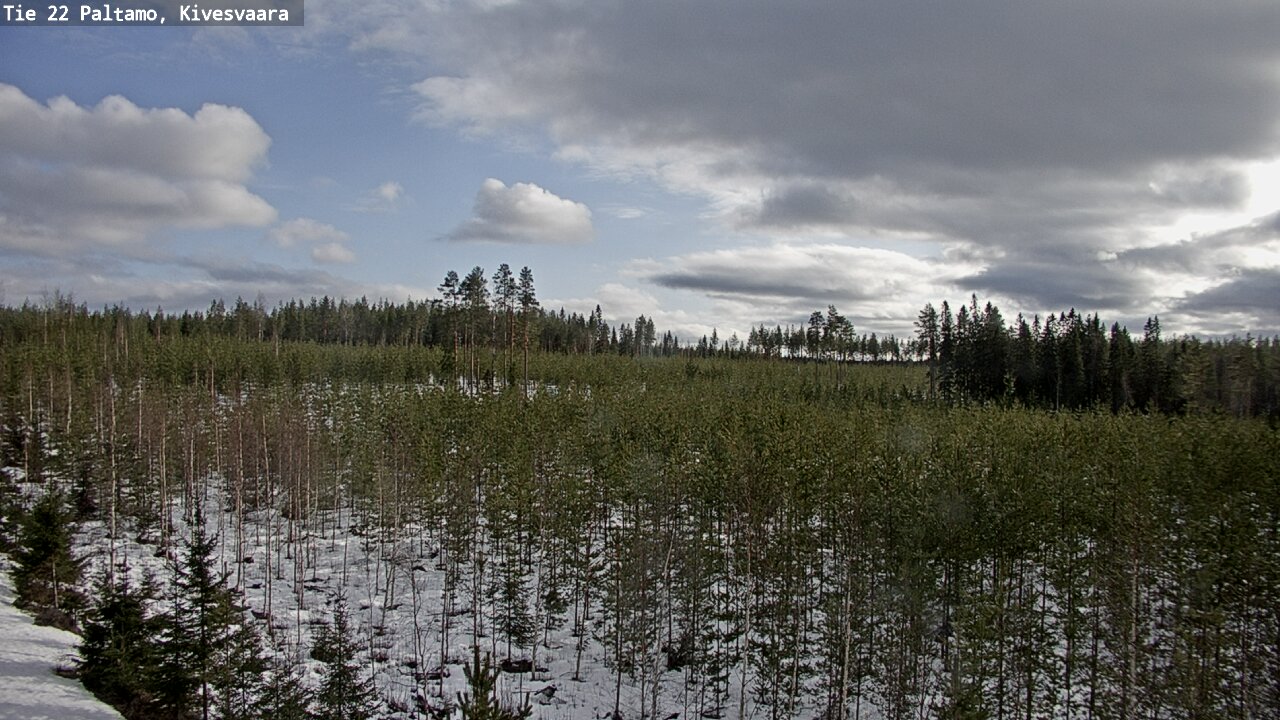 Weather Camera Image Road 22 Paltamo, Kivesvaara, Paltamo, Kainuu
