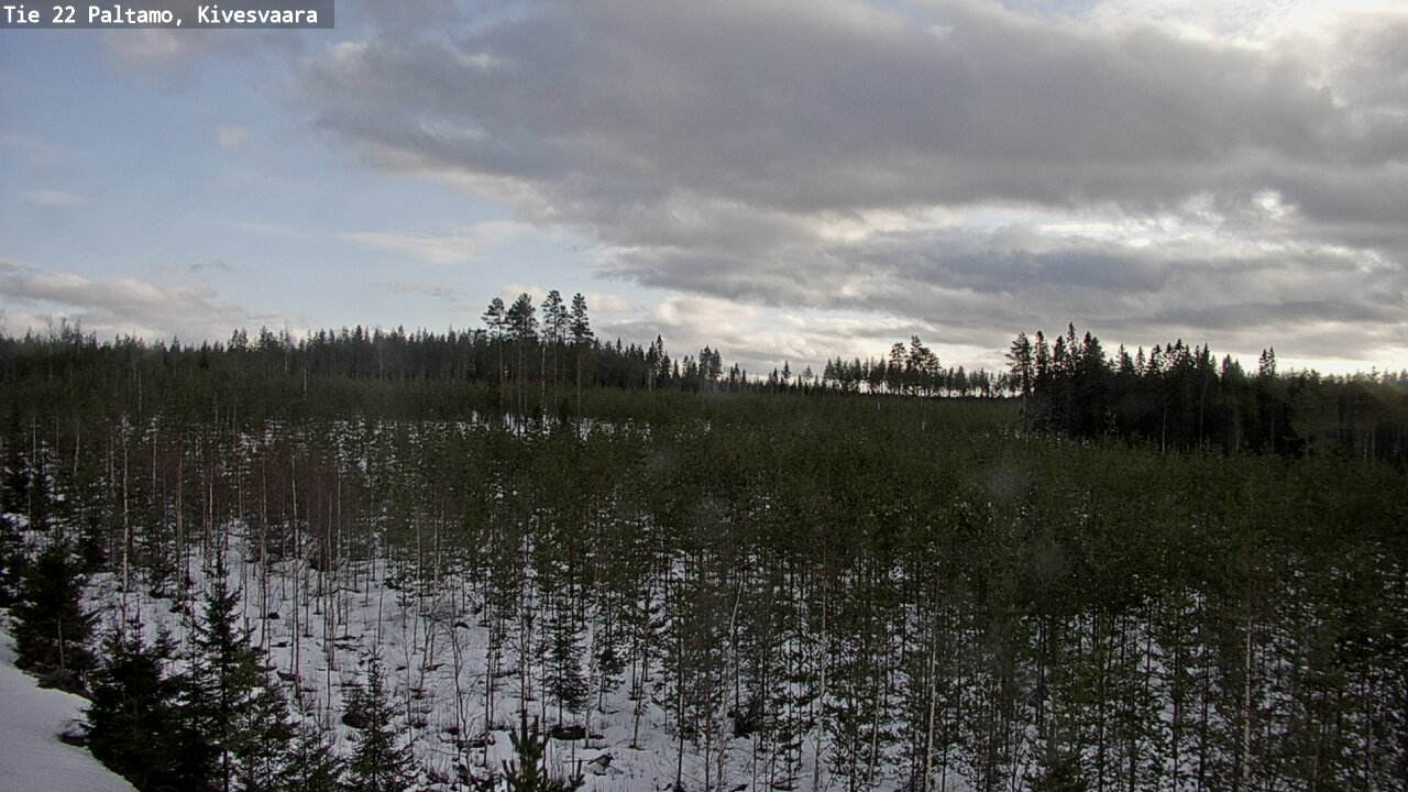 Weather Camera Image Road 22 Paltamo, Kivesvaara, Paltamo, Kainuu