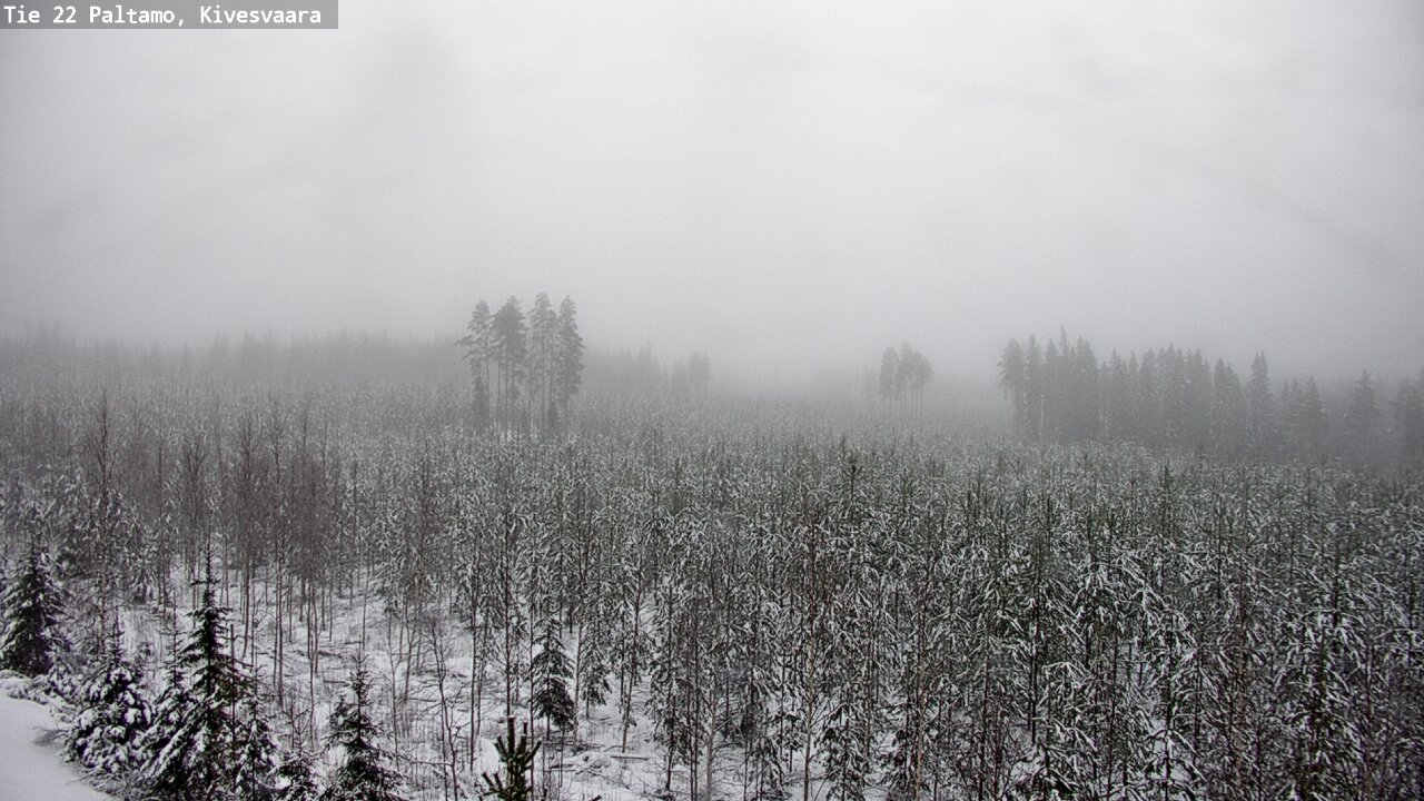 Weather Camera Image Väg 22 Paltamo, Kivesvaara, Paltamo, Kainuu