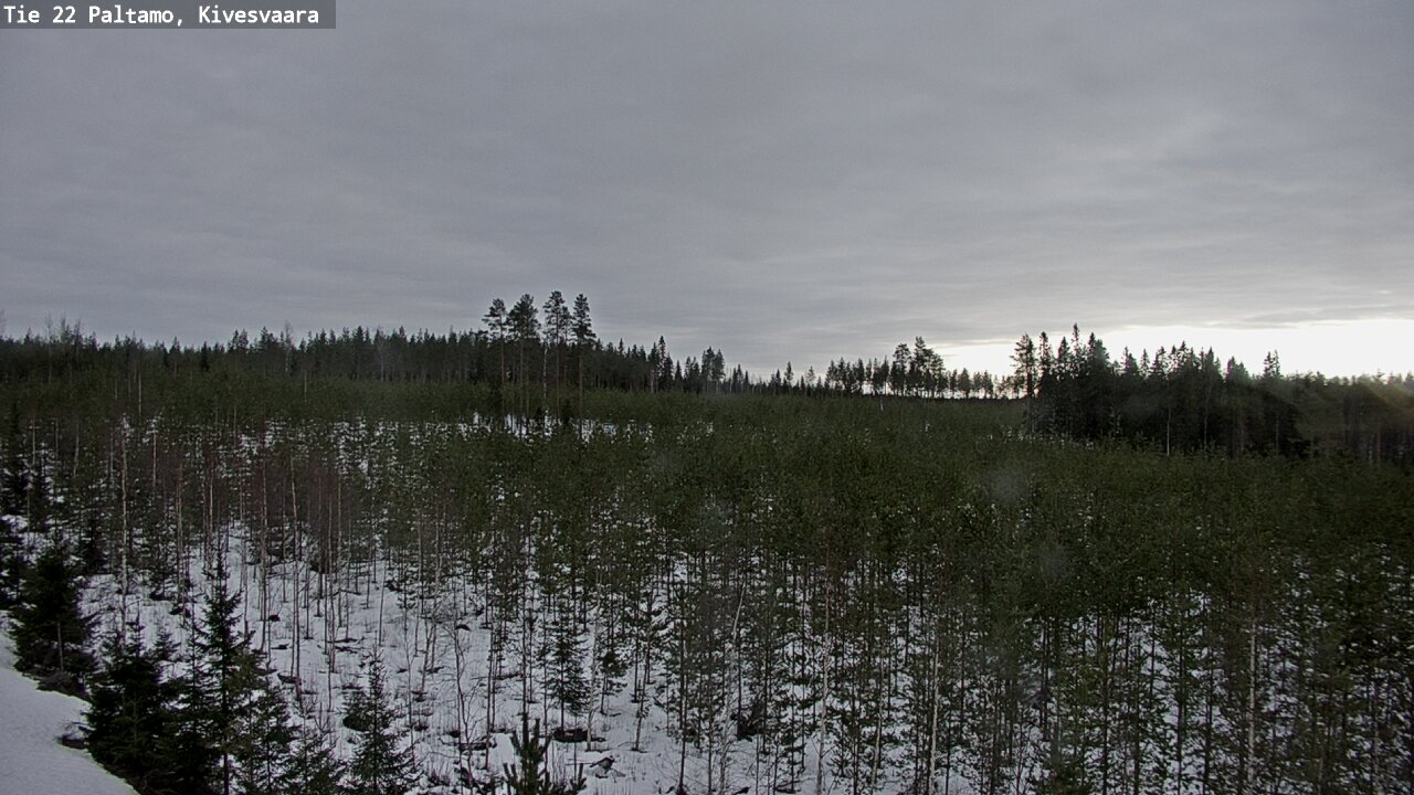 Weather Camera Image Road 22 Paltamo, Kivesvaara, Paltamo, Kainuu