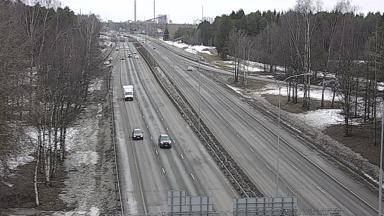 Weather Camera Image Väg 4 Uleåborg, Kontinkangas, Oulu, Pohjois-Pohjanmaa