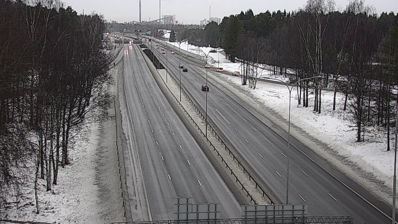 Weather Camera Image Road 4 Oulu, Kontinkangas, Oulu, Pohjois-Pohjanmaa