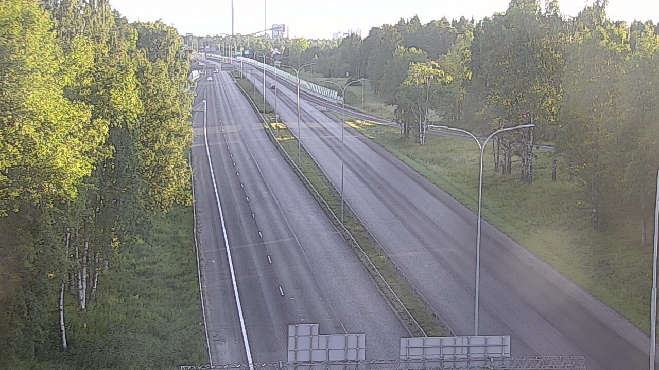 Weather Camera Image Väg 4 Uleåborg, Kontinkangas, Oulu, Pohjois-Pohjanmaa