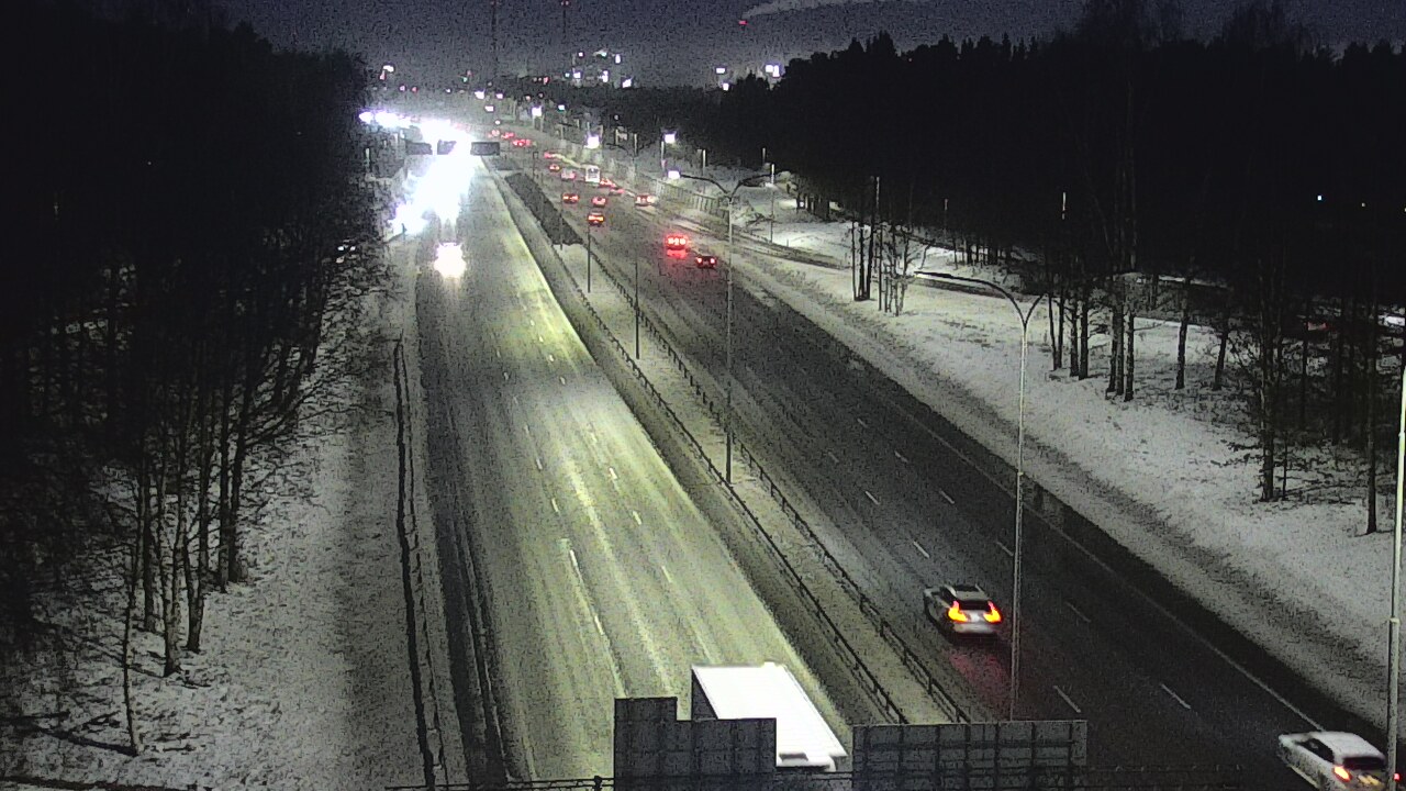 Weather Camera Image Road 4 Oulu, Kontinkangas, Oulu, Pohjois-Pohjanmaa