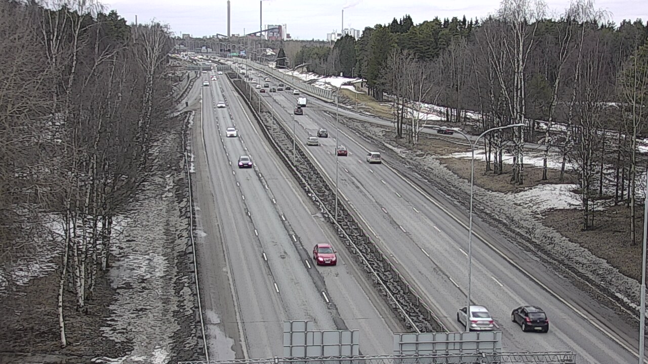 Weather Camera Image Road 4 Oulu, Kontinkangas, Oulu, Pohjois-Pohjanmaa