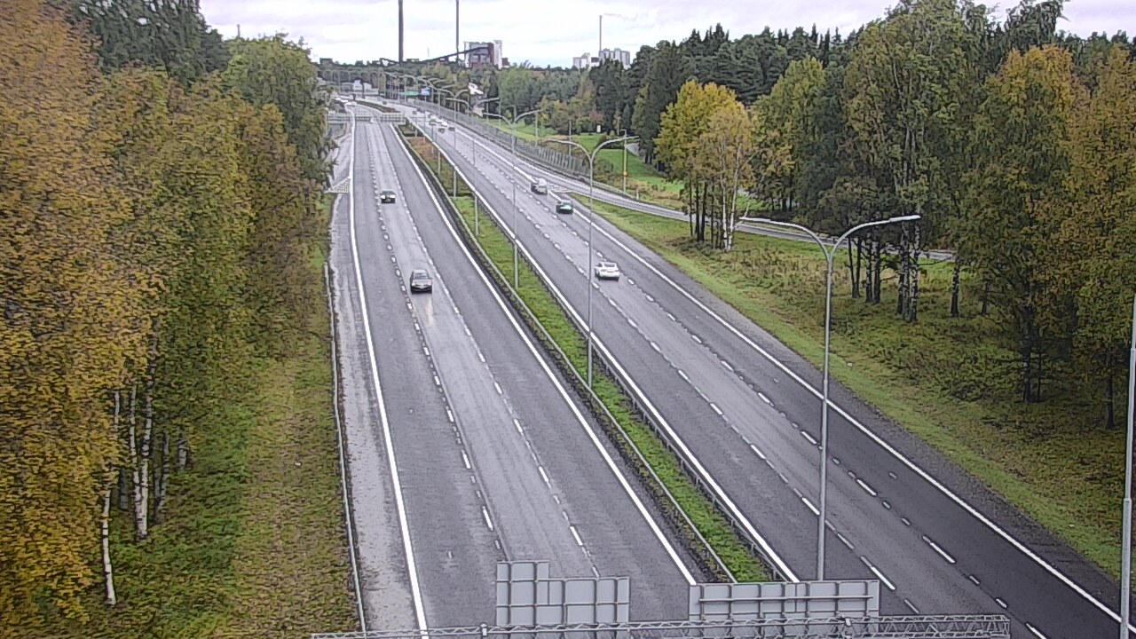 Weather Camera Image Road 4 Oulu, Kontinkangas, Oulu, Pohjois-Pohjanmaa