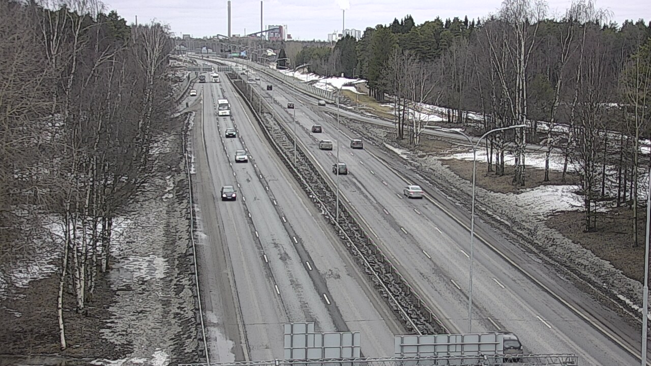 Weather Camera Image Road 4 Oulu, Kontinkangas, Oulu, Pohjois-Pohjanmaa