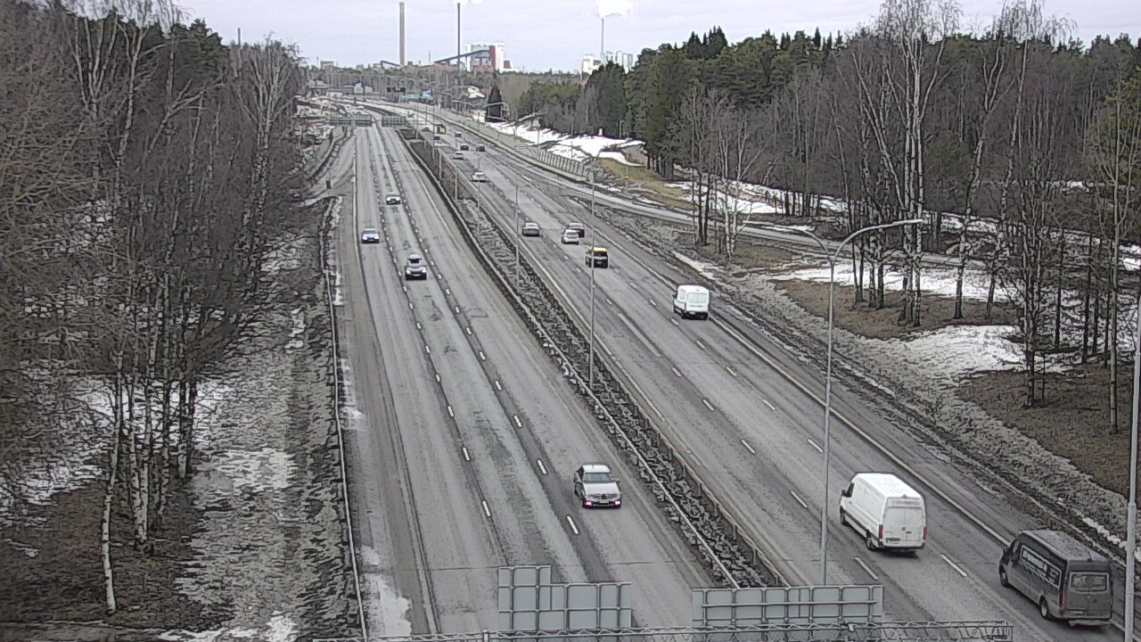 Weather Camera Image Road 4 Oulu, Kontinkangas, Oulu, Pohjois-Pohjanmaa