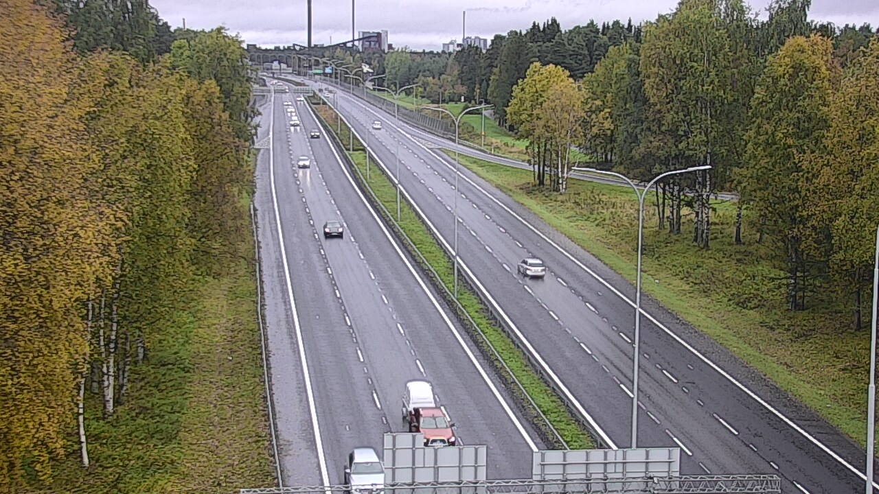 Weather Camera Image Road 4 Oulu, Kontinkangas, Oulu, Pohjois-Pohjanmaa