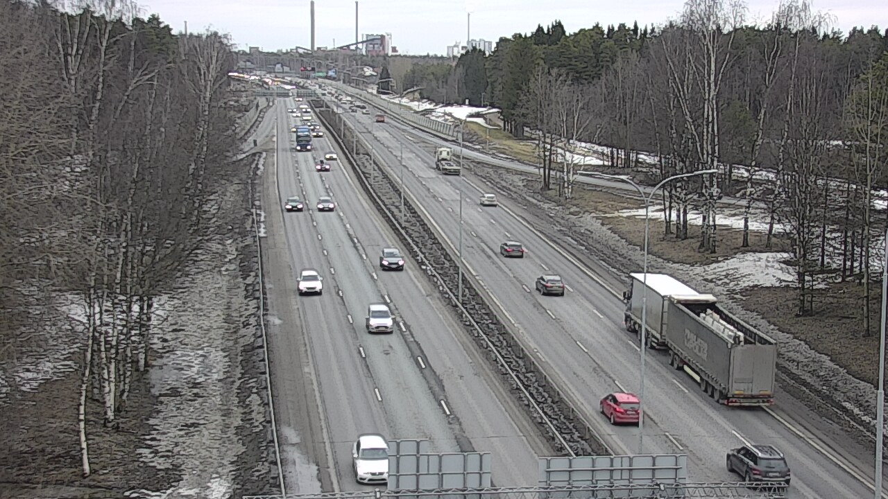 Weather Camera Image Road 4 Oulu, Kontinkangas, Oulu, Pohjois-Pohjanmaa