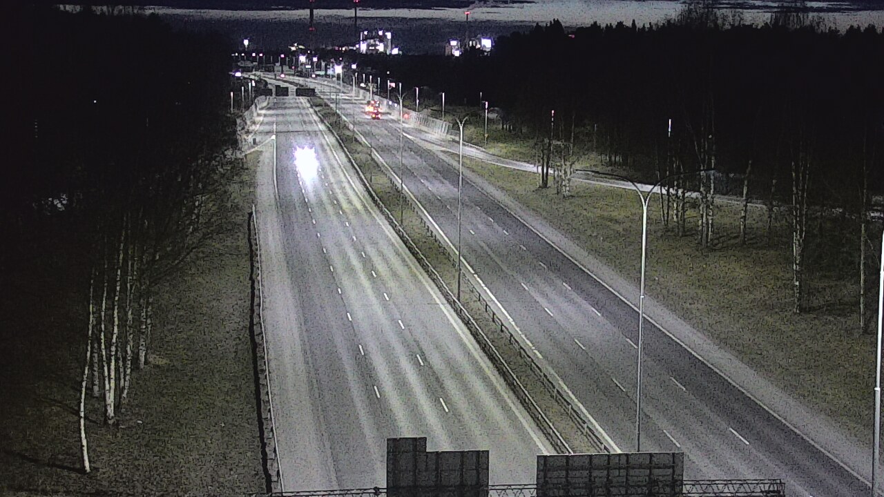 Weather Camera Image Road 4 Oulu, Kontinkangas, Oulu, Pohjois-Pohjanmaa
