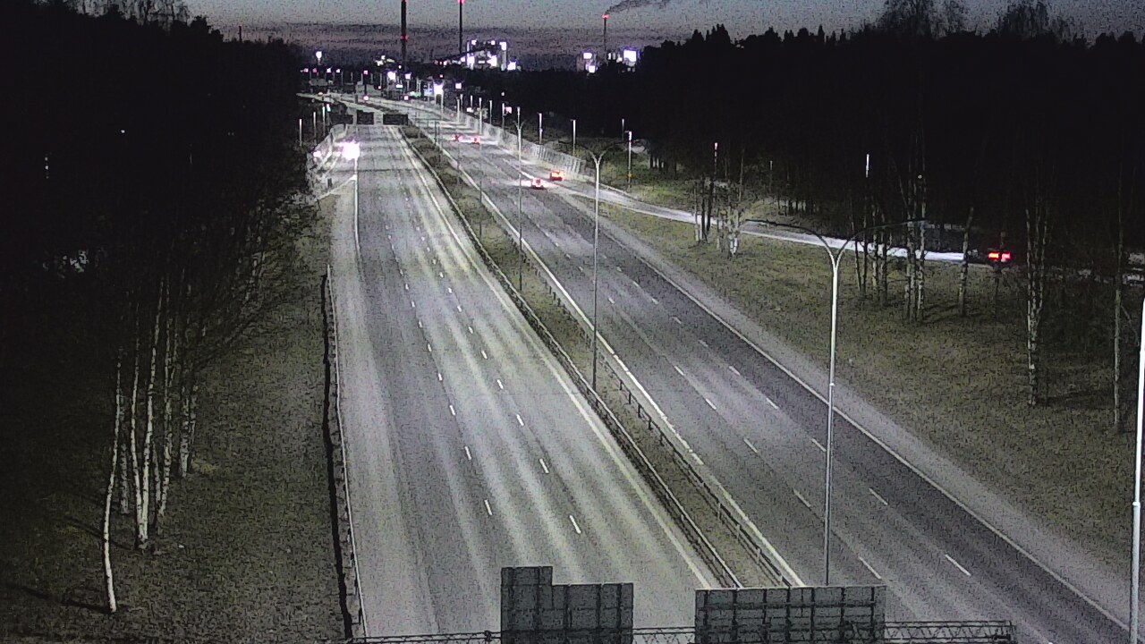 Weather Camera Image Road 4 Oulu, Kontinkangas, Oulu, Pohjois-Pohjanmaa