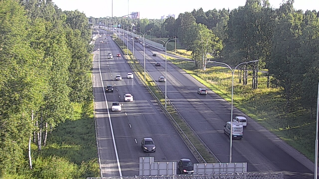 Weather Camera Image Road 4 Oulu, Kontinkangas, Oulu, Pohjois-Pohjanmaa