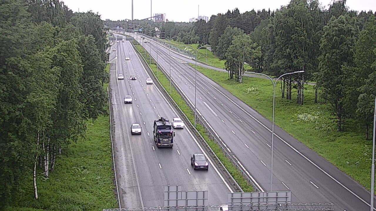 Weather Camera Image Road 4 Oulu, Kontinkangas, Oulu, Pohjois-Pohjanmaa