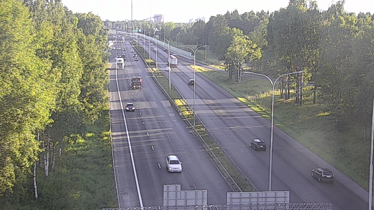 Weather Camera Image Road 4 Oulu, Kontinkangas, Oulu, Pohjois-Pohjanmaa