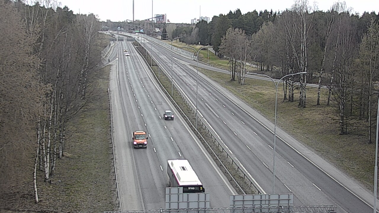 Weather Camera Image Road 4 Oulu, Kontinkangas, Oulu, Pohjois-Pohjanmaa