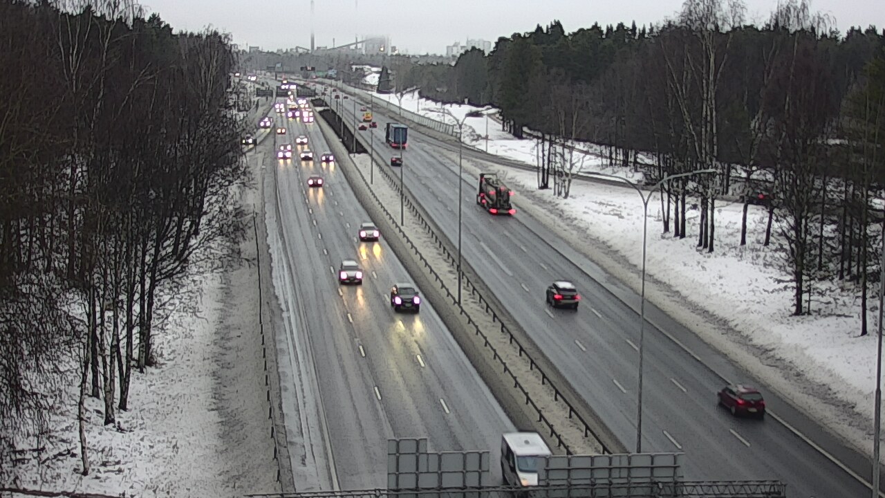 Weather Camera Image Road 4 Oulu, Kontinkangas, Oulu, Pohjois-Pohjanmaa