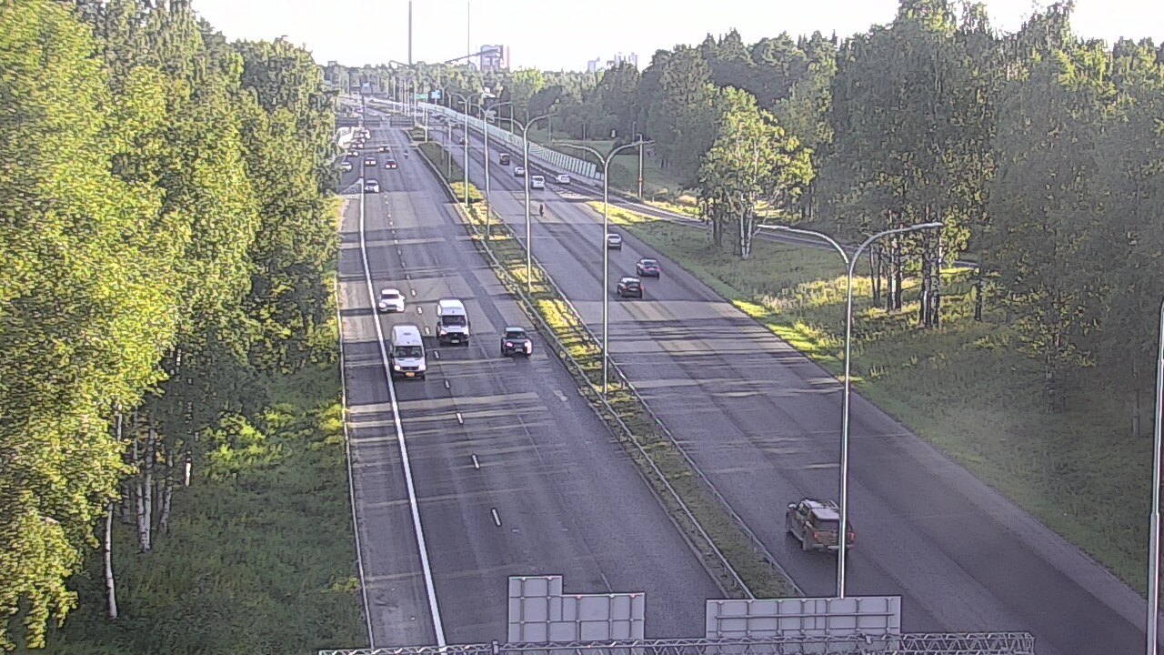 Weather Camera Image Road 4 Oulu, Kontinkangas, Oulu, Pohjois-Pohjanmaa