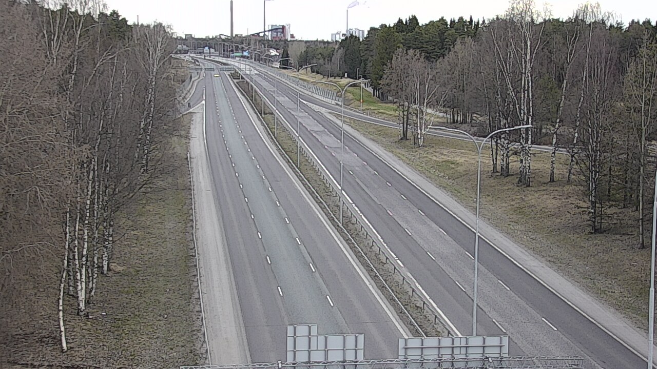 Weather Camera Image Road 4 Oulu, Kontinkangas, Oulu, Pohjois-Pohjanmaa