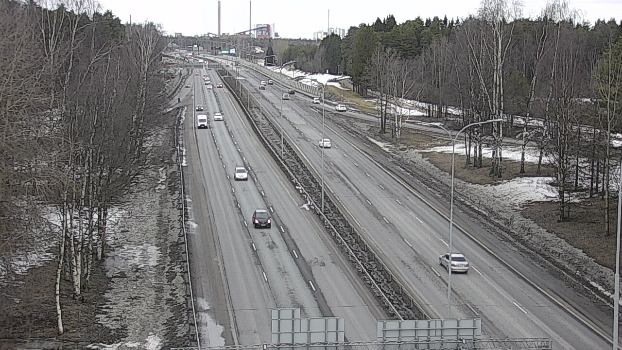 Weather Camera Image Road 4 Oulu, Kontinkangas, Oulu, Pohjois-Pohjanmaa