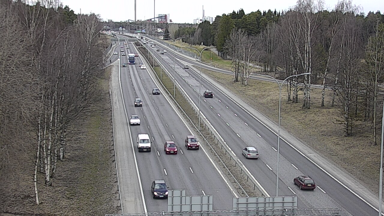 Weather Camera Image Väg 4 Uleåborg, Kontinkangas, Oulu, Pohjois-Pohjanmaa