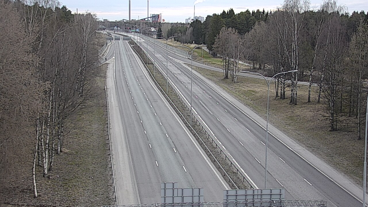 Weather Camera Image Road 4 Oulu, Kontinkangas, Oulu, Pohjois-Pohjanmaa