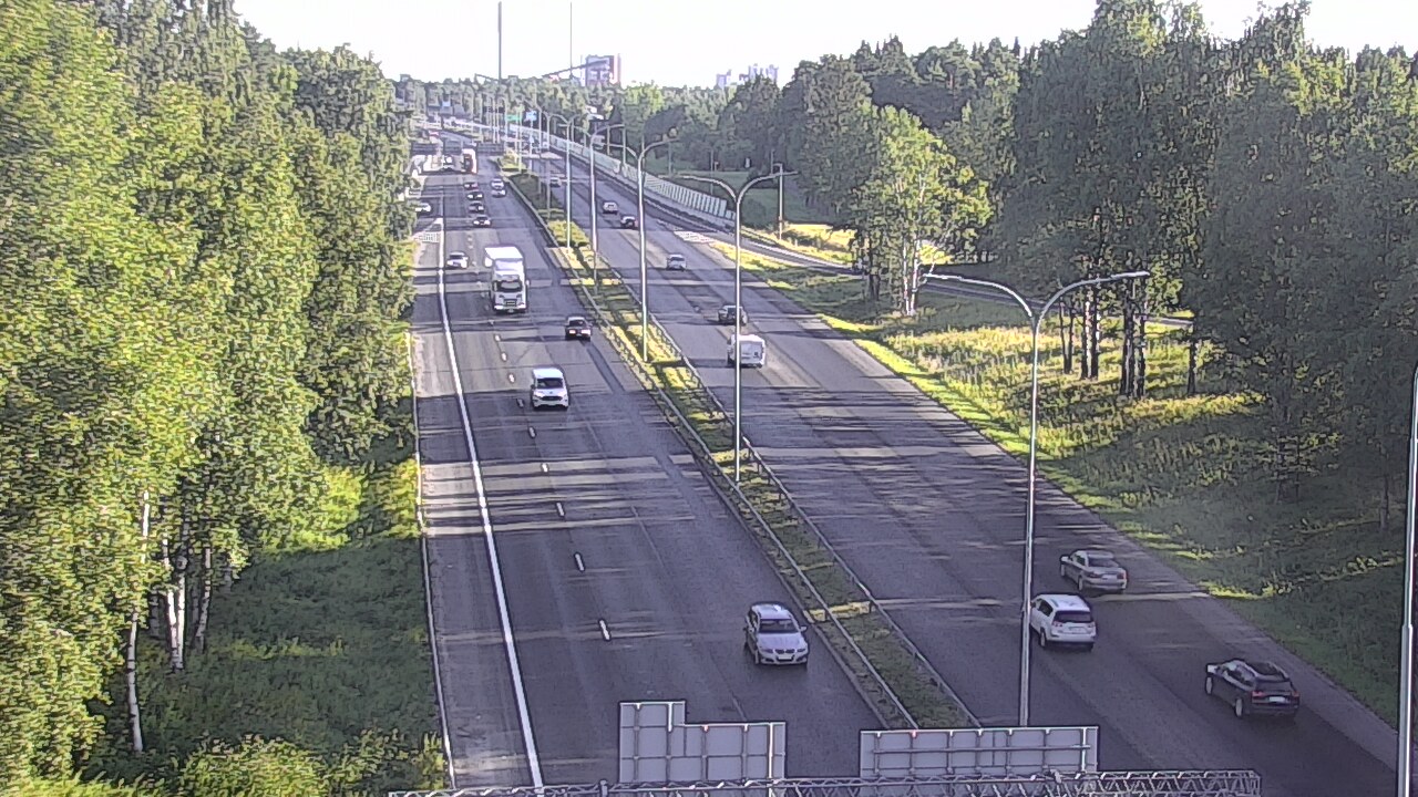 Weather Camera Image Road 4 Oulu, Kontinkangas, Oulu, Pohjois-Pohjanmaa