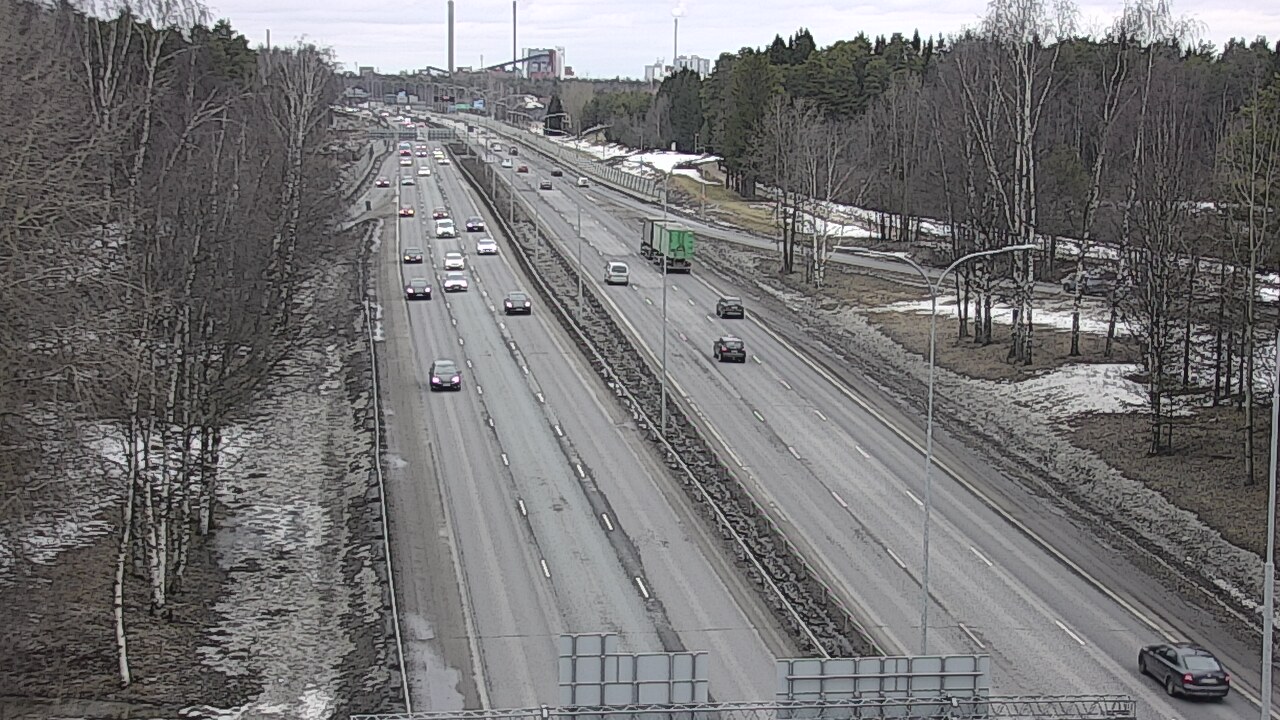 Weather Camera Image Road 4 Oulu, Kontinkangas, Oulu, Pohjois-Pohjanmaa