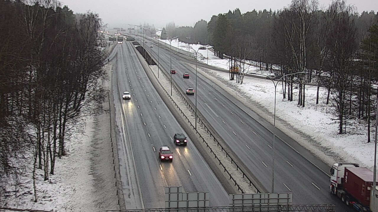 Weather Camera Image Road 4 Oulu, Kontinkangas, Oulu, Pohjois-Pohjanmaa