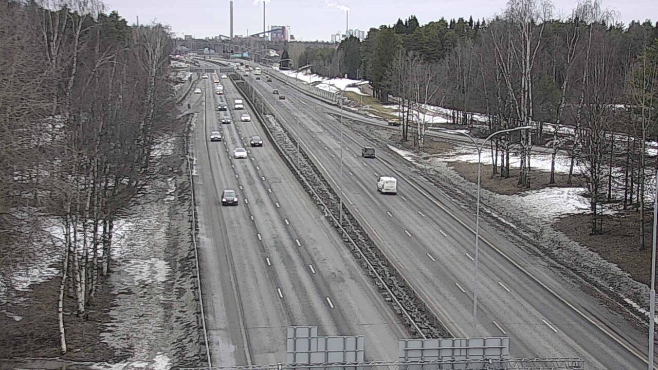 Weather Camera Image Väg 4 Uleåborg, Kontinkangas, Oulu, Pohjois-Pohjanmaa