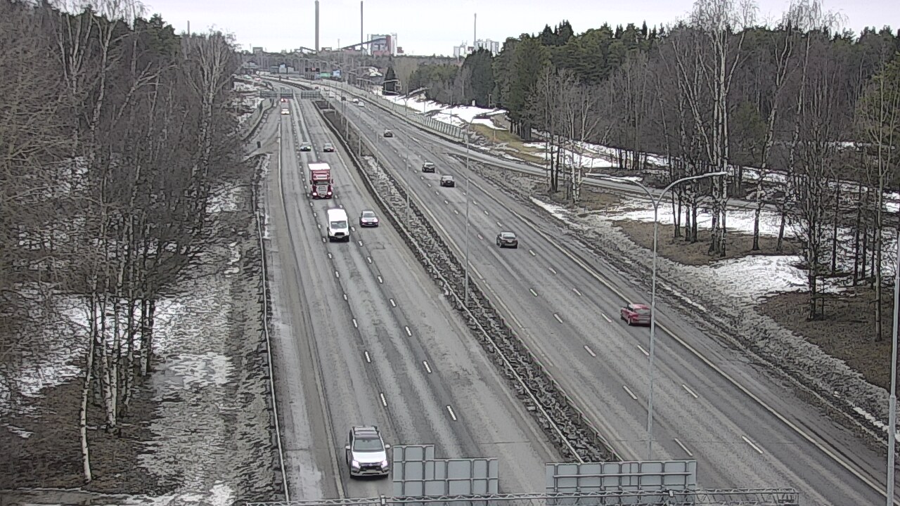 Weather Camera Image Väg 4 Uleåborg, Kontinkangas, Oulu, Pohjois-Pohjanmaa