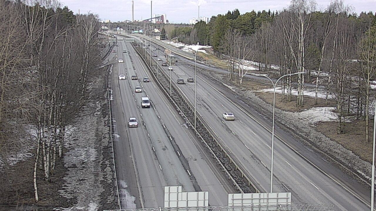 Weather Camera Image Road 4 Oulu, Kontinkangas, Oulu, Pohjois-Pohjanmaa
