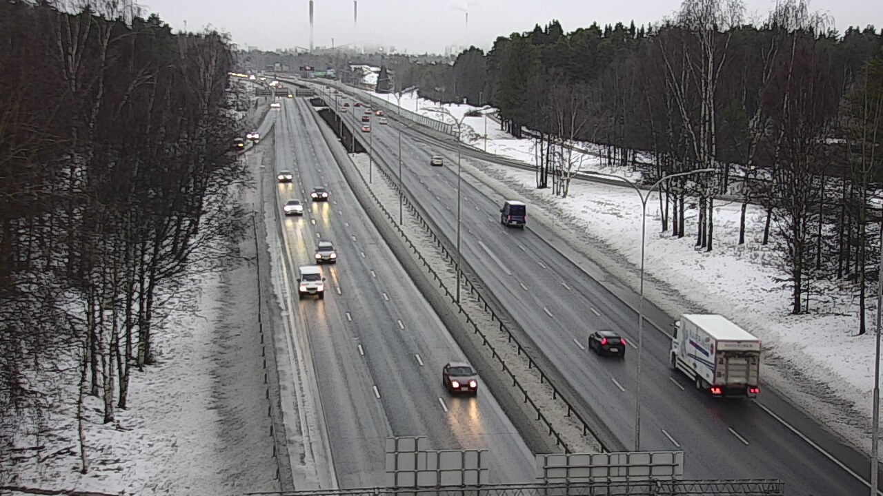 Weather Camera Image Road 4 Oulu, Kontinkangas, Oulu, Pohjois-Pohjanmaa