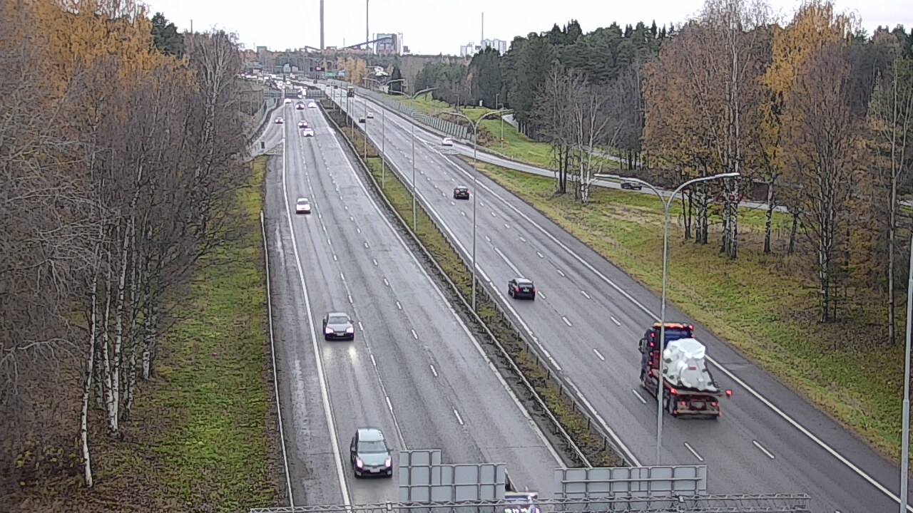 Weather Camera Image Väg 4 Uleåborg, Kontinkangas, Oulu, Pohjois-Pohjanmaa