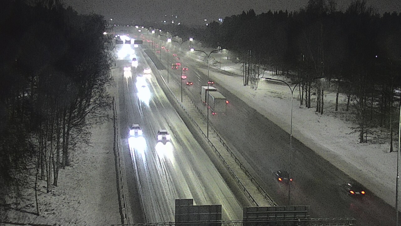 Weather Camera Image Road 4 Oulu, Kontinkangas, Oulu, Pohjois-Pohjanmaa