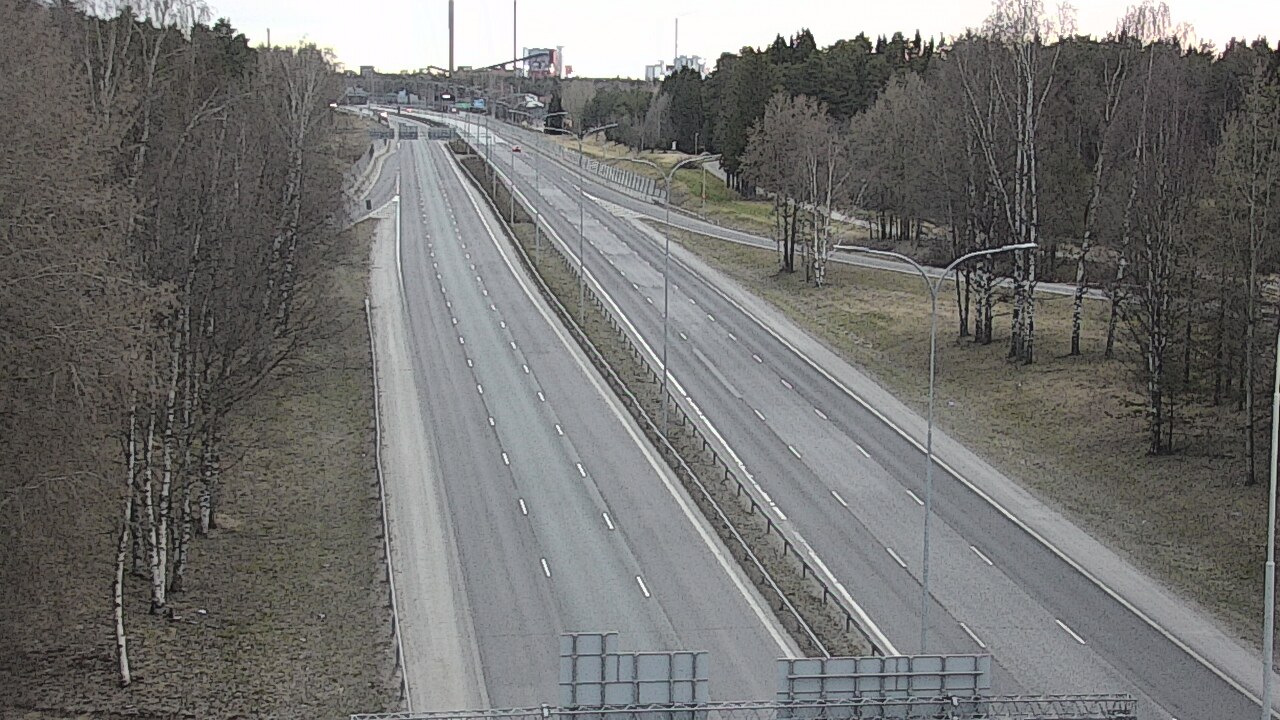 Weather Camera Image Väg 4 Uleåborg, Kontinkangas, Oulu, Pohjois-Pohjanmaa