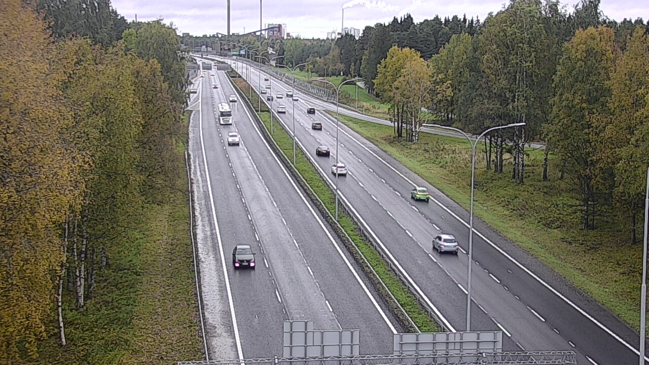 Weather Camera Image Road 4 Oulu, Kontinkangas, Oulu, Pohjois-Pohjanmaa