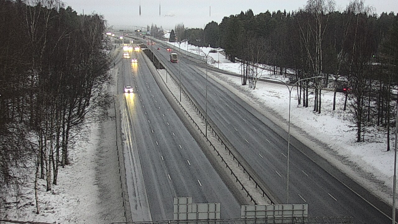 Weather Camera Image Road 4 Oulu, Kontinkangas, Oulu, Pohjois-Pohjanmaa