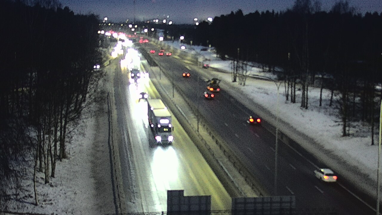 Weather Camera Image Road 4 Oulu, Kontinkangas, Oulu, Pohjois-Pohjanmaa