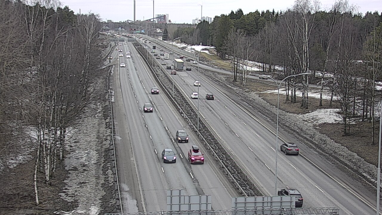 Weather Camera Image Road 4 Oulu, Kontinkangas, Oulu, Pohjois-Pohjanmaa