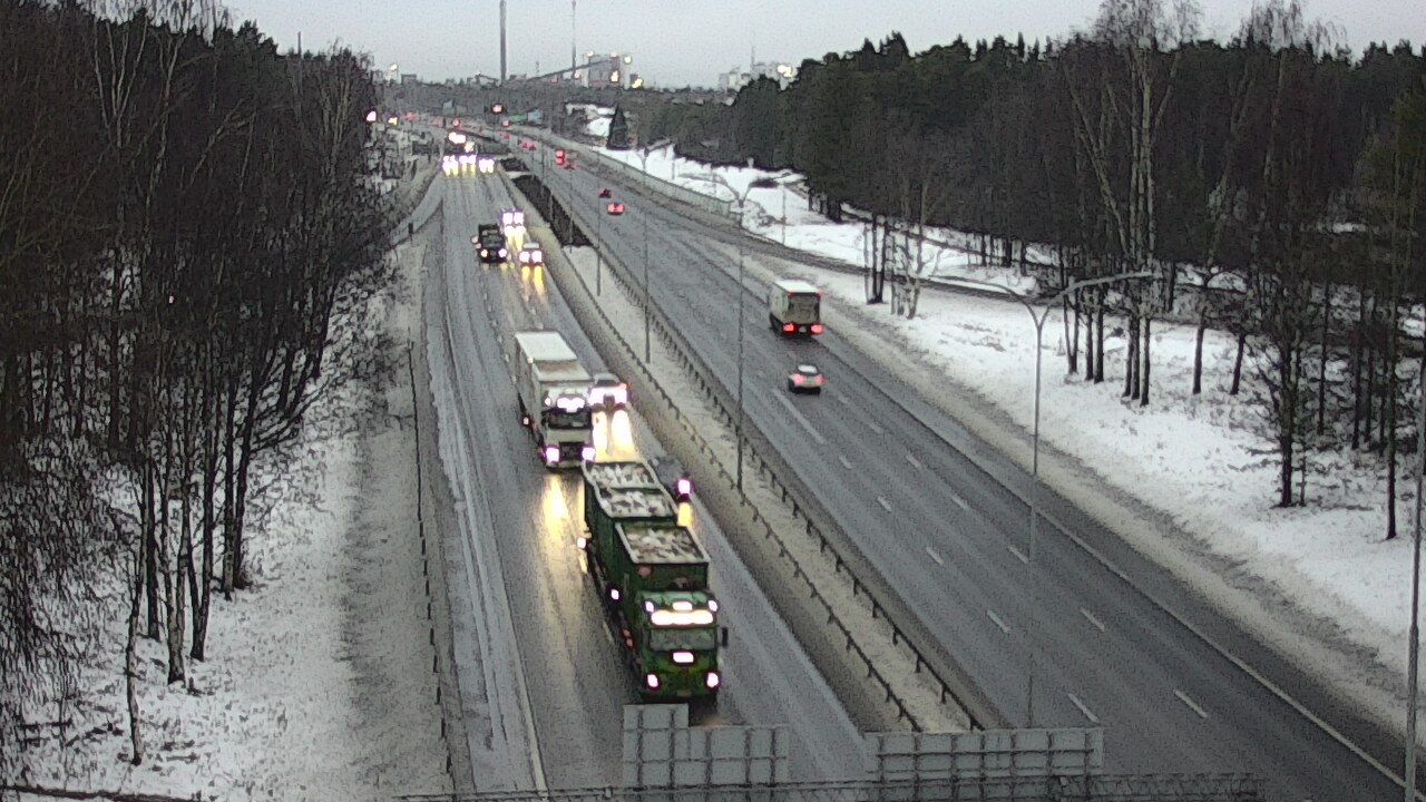 Weather Camera Image Road 4 Oulu, Kontinkangas, Oulu, Pohjois-Pohjanmaa