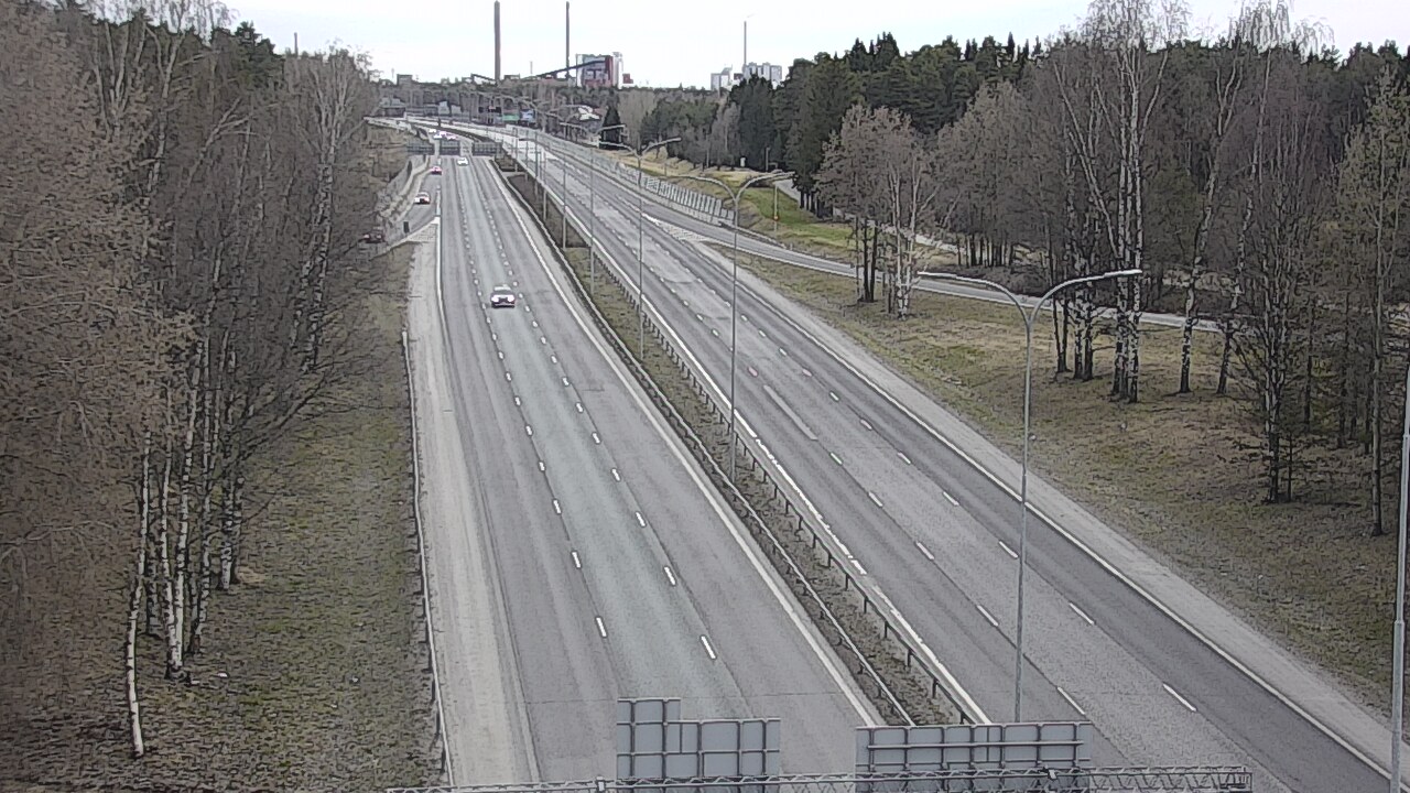 Weather Camera Image Road 4 Oulu, Kontinkangas, Oulu, Pohjois-Pohjanmaa