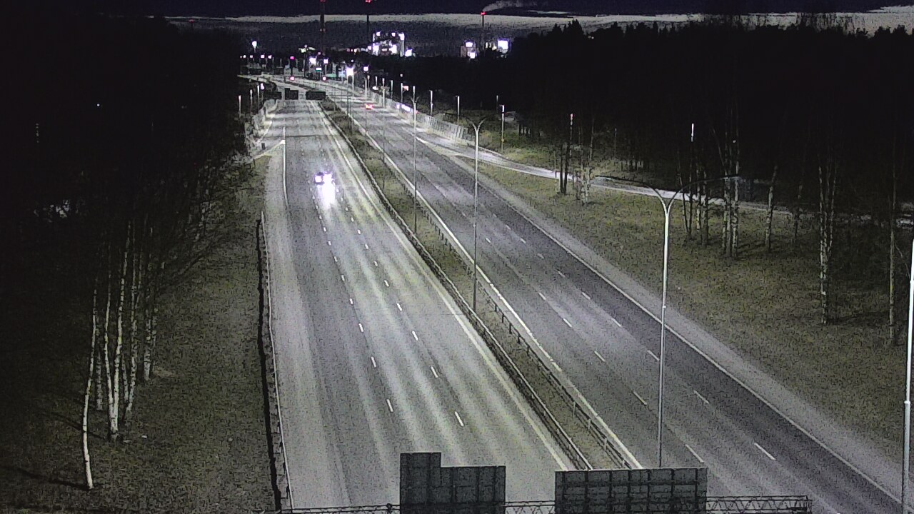 Weather Camera Image Väg 4 Uleåborg, Kontinkangas, Oulu, Pohjois-Pohjanmaa