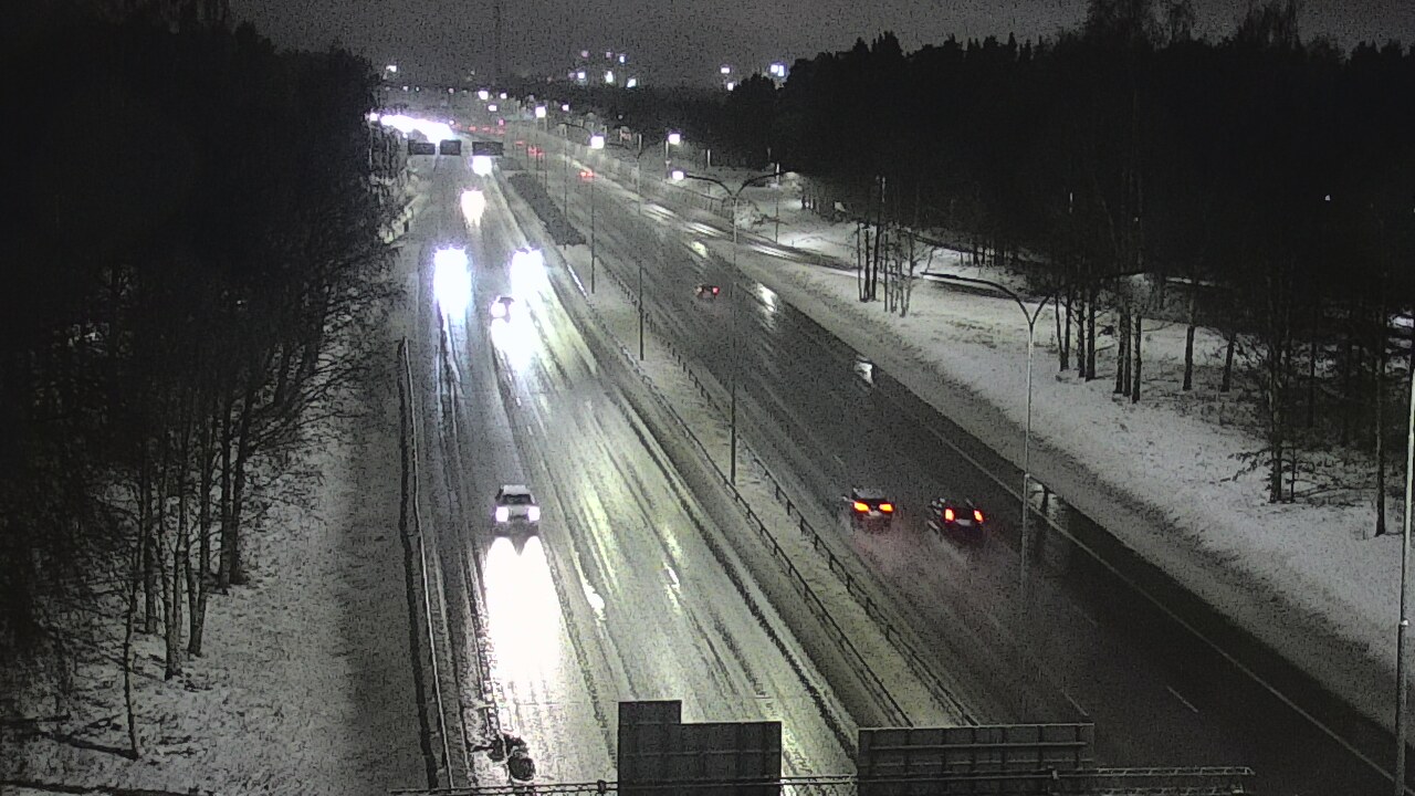 Weather Camera Image Road 4 Oulu, Kontinkangas, Oulu, Pohjois-Pohjanmaa