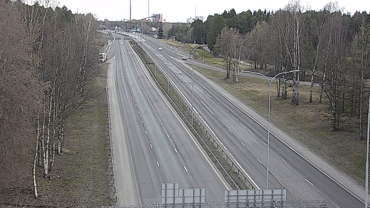 Weather Camera Image Road 4 Oulu, Kontinkangas, Oulu, Pohjois-Pohjanmaa