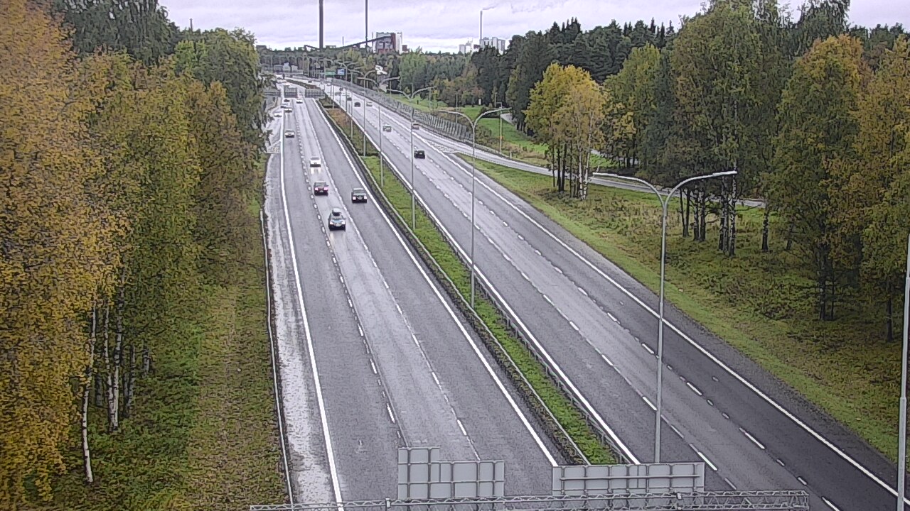 Weather Camera Image Road 4 Oulu, Kontinkangas, Oulu, Pohjois-Pohjanmaa