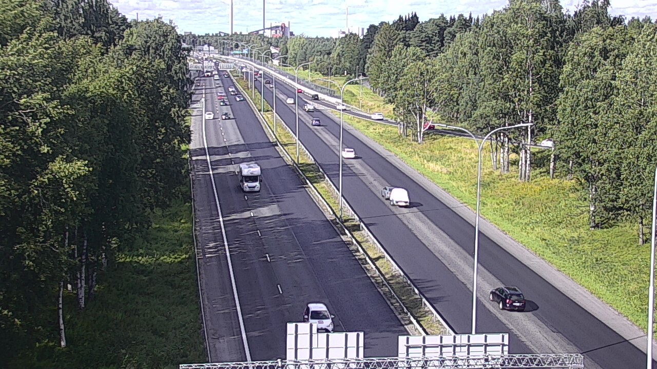 Kelikamerat Kuva Tie 4 Oulu, Kontinkangas, Oulu, Pohjois-Pohjanmaa