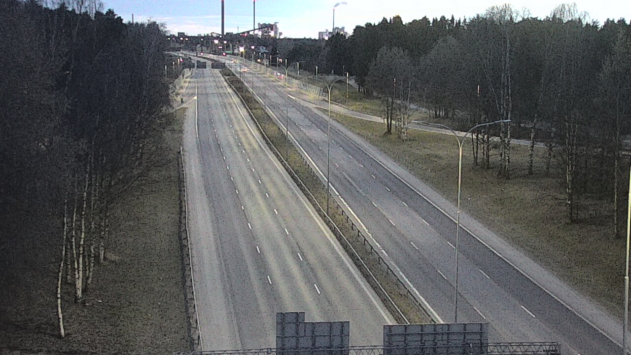 Weather Camera Image Väg 4 Uleåborg, Kontinkangas, Oulu, Pohjois-Pohjanmaa
