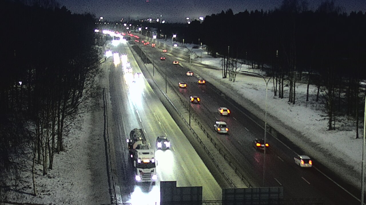 Weather Camera Image Road 4 Oulu, Kontinkangas, Oulu, Pohjois-Pohjanmaa